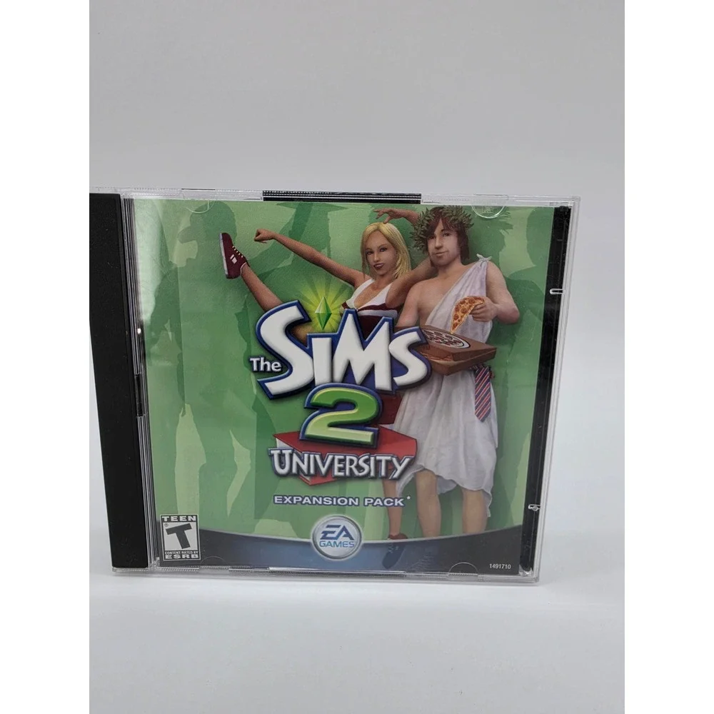 The Sims 2 University Expansion Pack PC Game EA Maxis 2-Disc Set Jewel Case